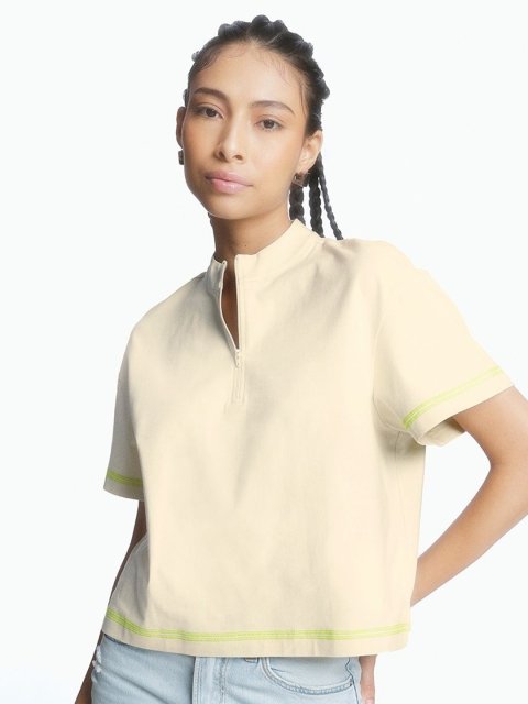 H&M High Neck Polo T-Shirt