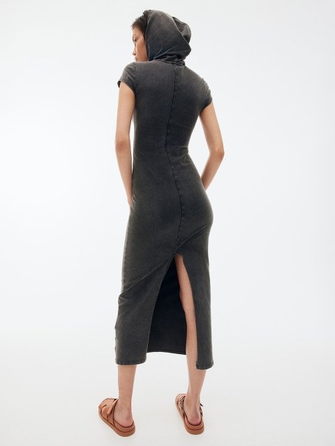 H&M Hooded Bodycon Dress