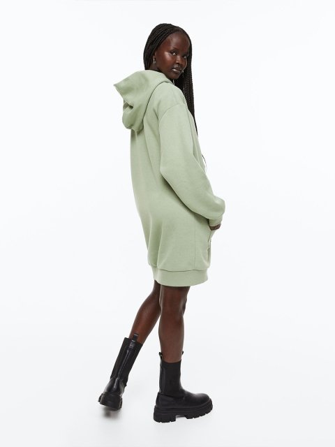 H&M Hooded Sweatshirt Dress