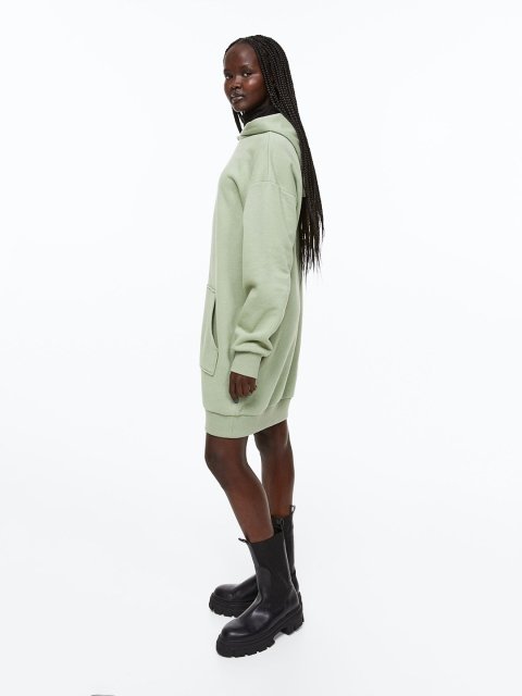 H&M Hooded Sweatshirt Dress