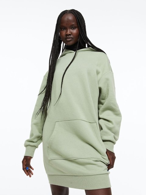 H&M Hooded Sweatshirt Dress