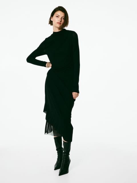H&M Jersey Turtleneck A-Line Dress