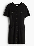 H&M Knitted Button-Front Dresses