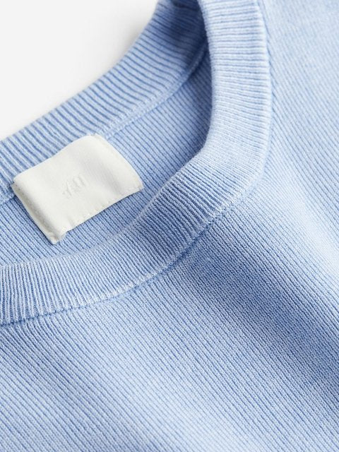 H&M Knitted Round Neck Tops