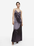 H&M Lace-Detail Satin Slip Dress