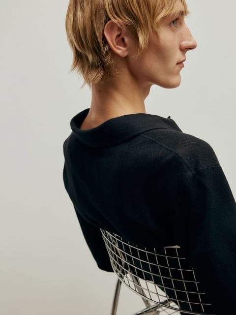H&M Lace Jersey Shirt