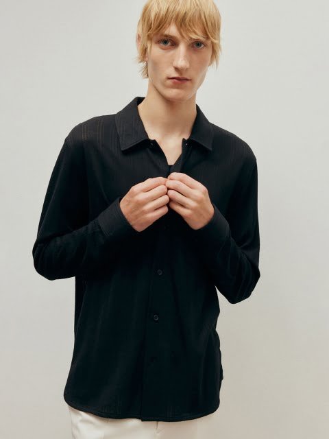 H&M Lace Jersey Shirt