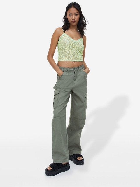 H&M Lace Strappy Top