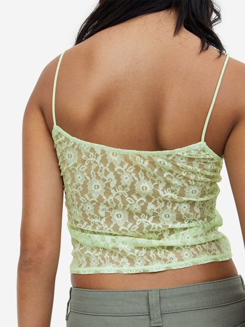 H&M Lace Strappy Top