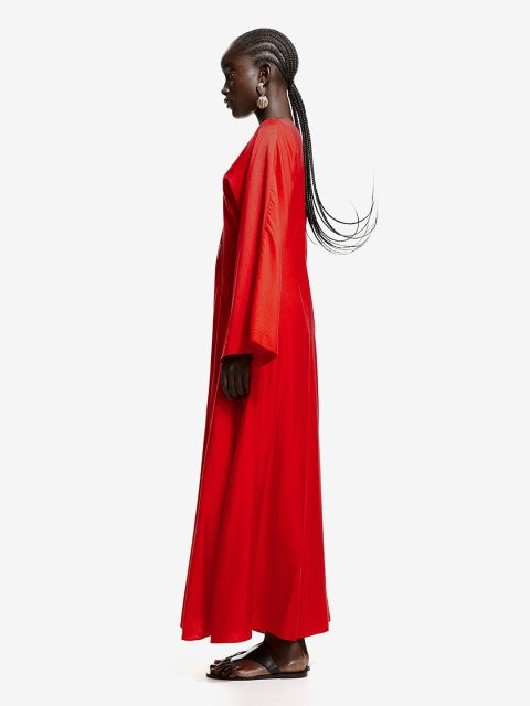 H&M Lace-up kaftan dress