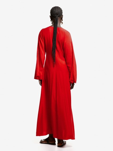 H&M Lace-up kaftan dress