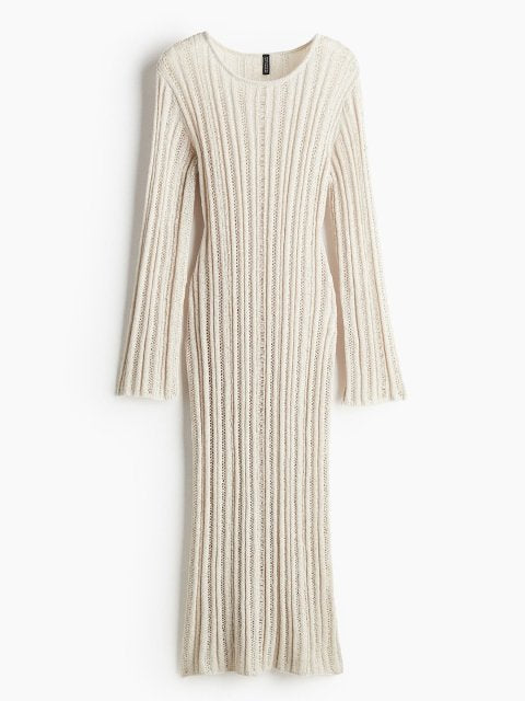 H&M Ladder-Stitch-Look Knitted Dress