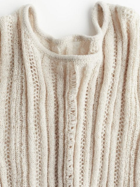 H&M Ladder-Stitch-Look Knitted Dress