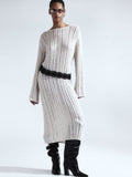 H&M Ladder-Stitch-Look Knitted Dress
