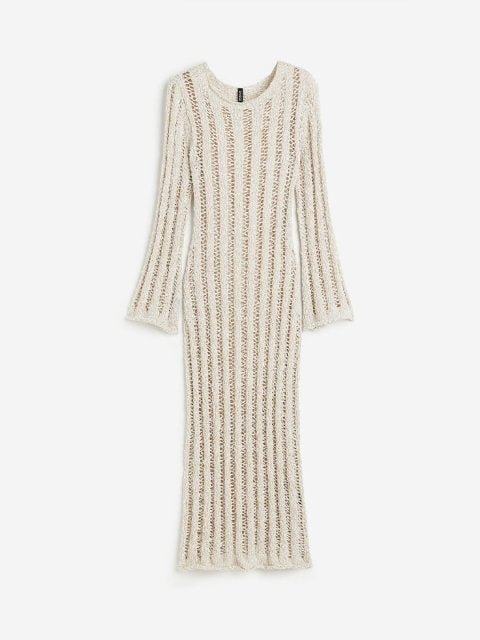 H&M Ladder-Stitch-Look Knitted Dress