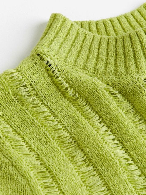 H&M Ladder Stitch-Look Knitted Top