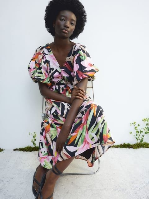 H&M Linen-Blend Dress