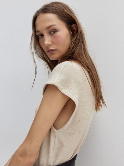 H&M Linen-Blend Midi Dress
