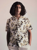 H&M Linen Blend Printed Resort Shirt