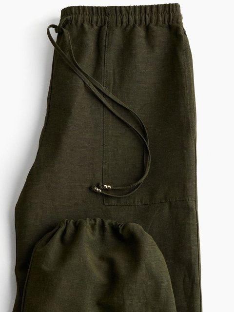 H&M Linen-Blend Pull-On Trousers