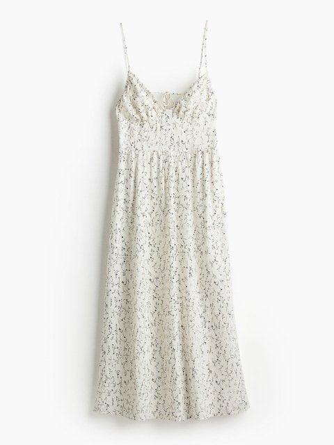 H&M Linen-Blend Strappy Dress
