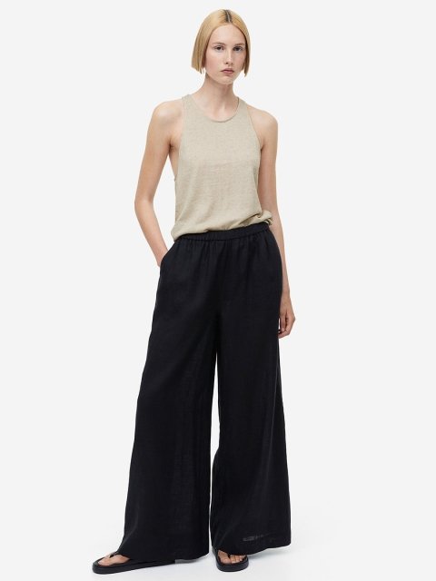 H&M Linen-Blend Vest Top