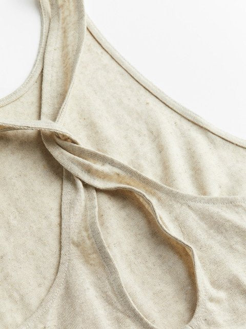 H&M Linen-Blend Vest Top