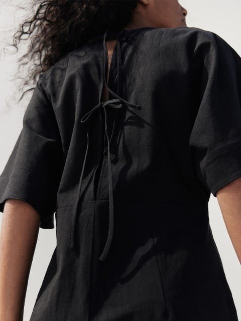 H&M Linen Broderie Anglaise Dress