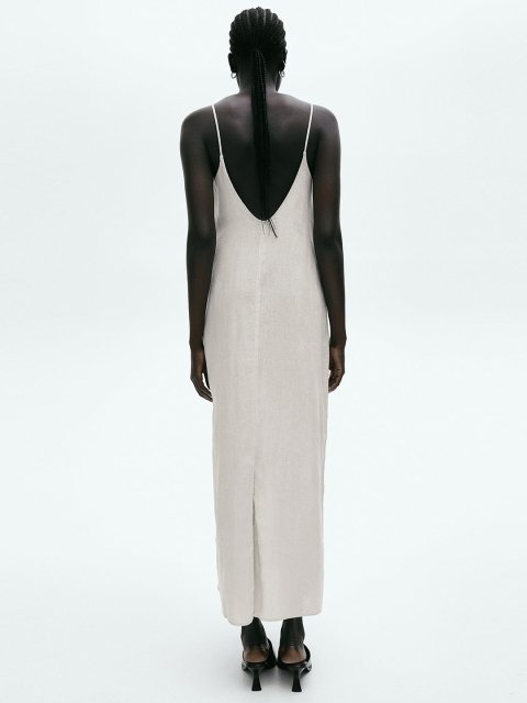 H&M Linen Strappy Dress