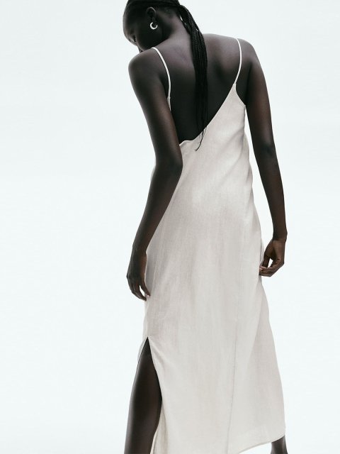 H&M Linen Strappy Dress
