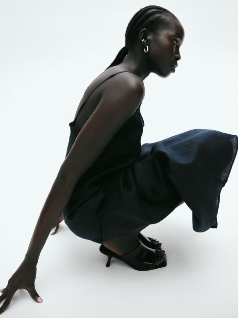 H&M Linen Strappy Dress