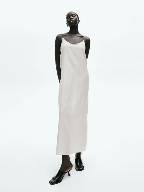 H&M Linen Strappy Dress
