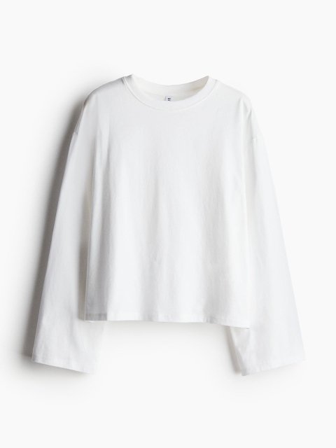 H&M Long-Sleeved Cotton Tops