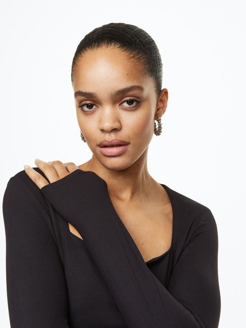H&M Long-sleeved Jersey Top