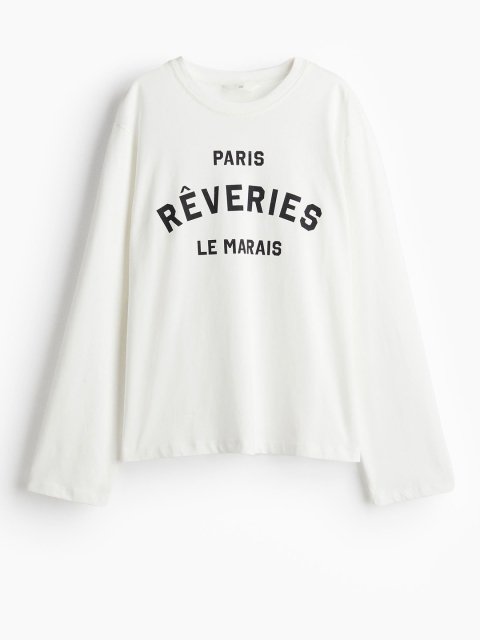 H&M Long-Sleeved Jersey Tops