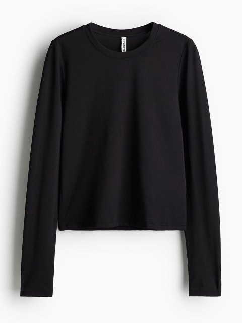 H&M Long-Sleeved Round Neck Top