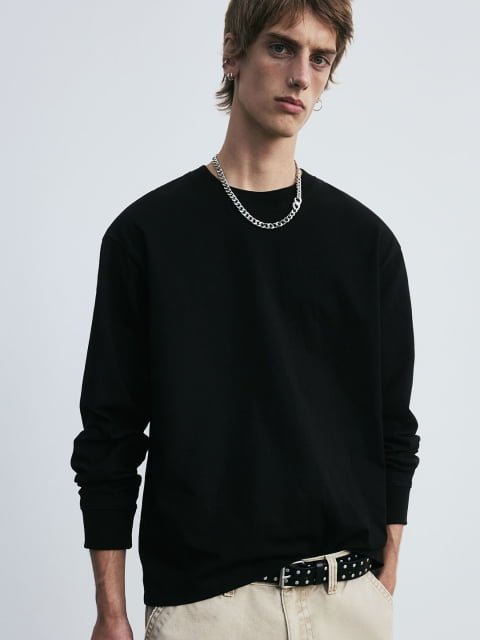 H&M Loose Fit Cotton Jerse Tshirts
