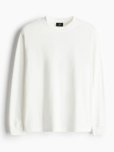 H&M Loose Fit Cotton Jersey Top