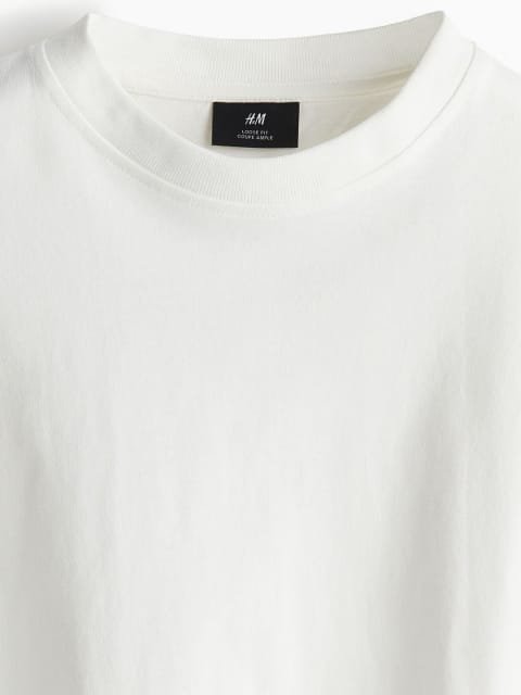 H&M Loose Fit Cotton Jersey Top