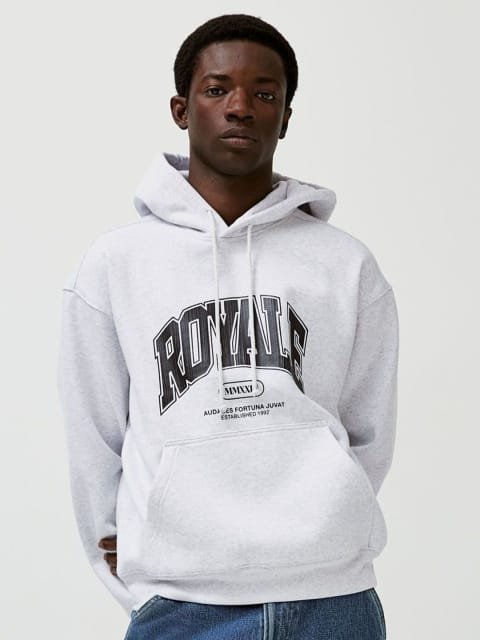 H&M Loose Fit Printed Hoodie