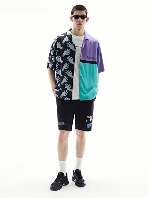 H&M Loose Fit Printed Resort Shirt