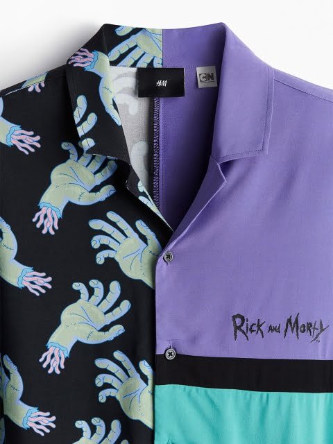 H&M Loose Fit Printed Resort Shirt