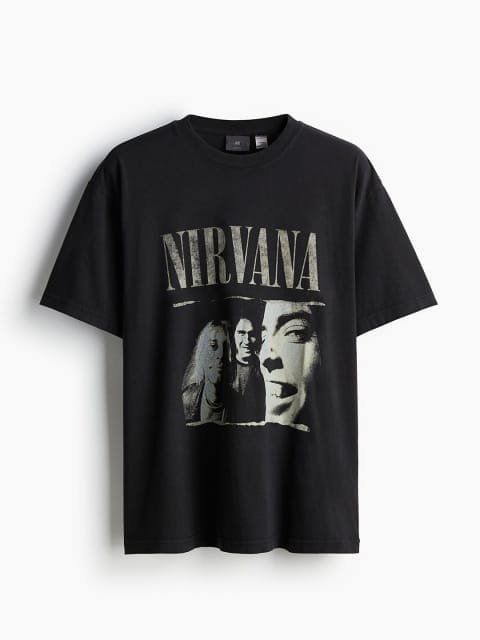 H&M Loose Fit Printed T-Shirt
