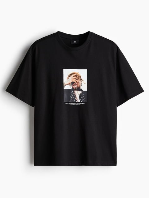 H&M Loose Fit Printed T-Shirt