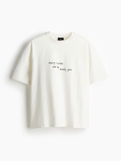H&M Loose Fit Printed T-Shirt