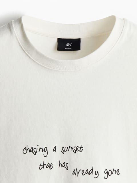 H&M Loose Fit Printed T-Shirt