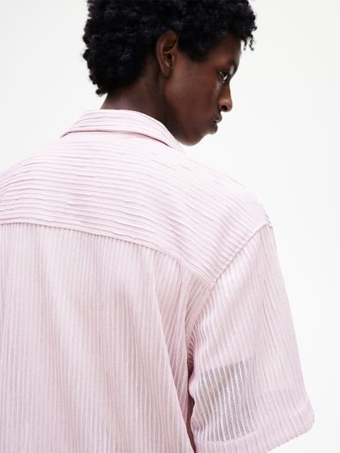 H&M Loose Fit Textured Resort Shirt