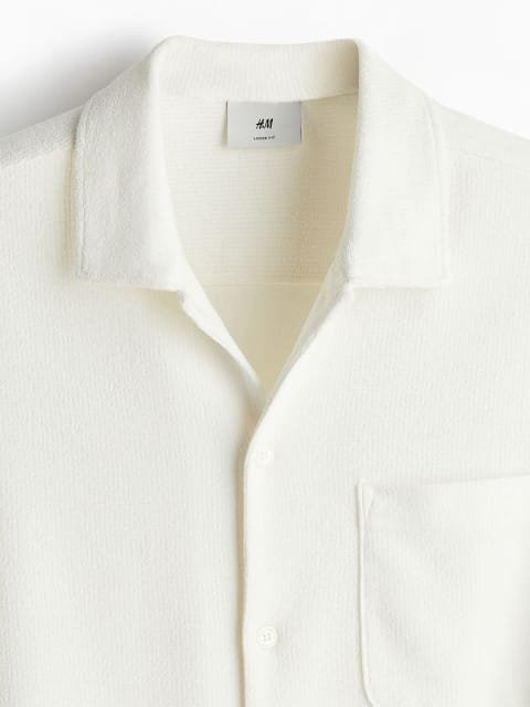 H&M Loose Fit Textured Shirt