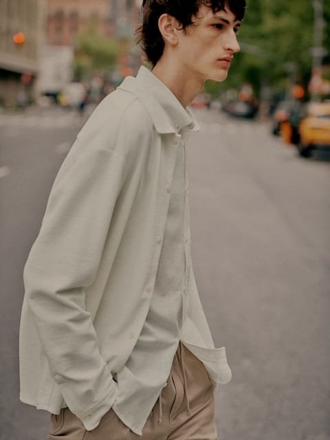 H&M Loose Fit Textured Shirt