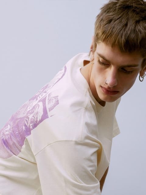 H&M Losse Fit Printed Tshirts